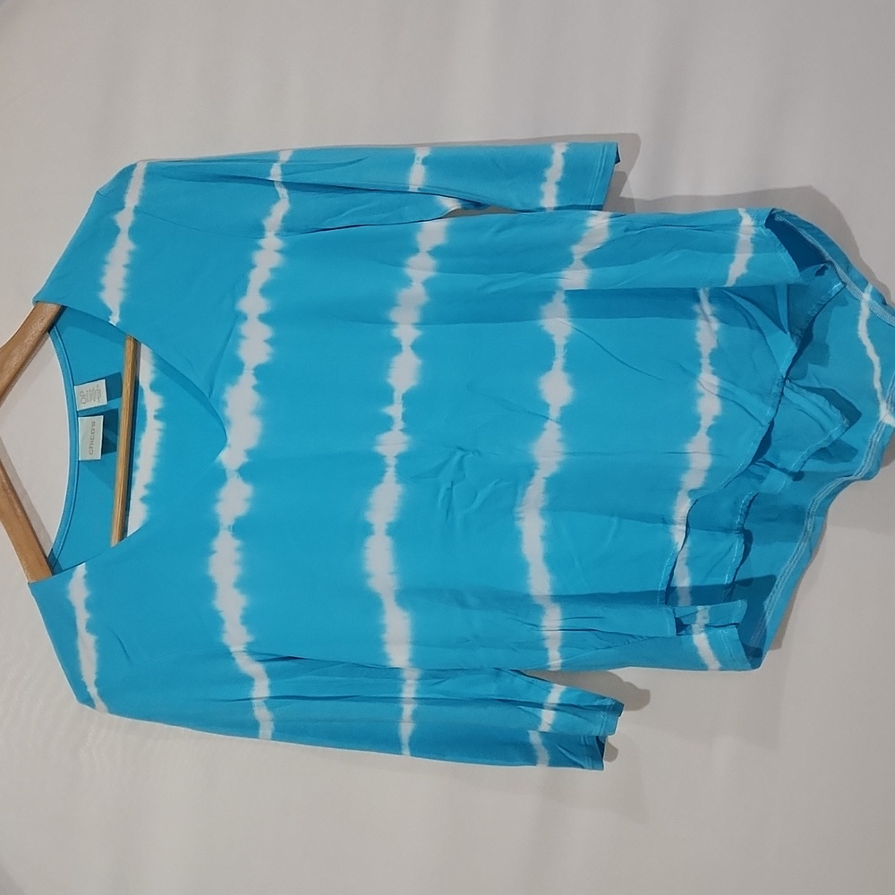 Chicos Dip Dye Top XS Petite OP